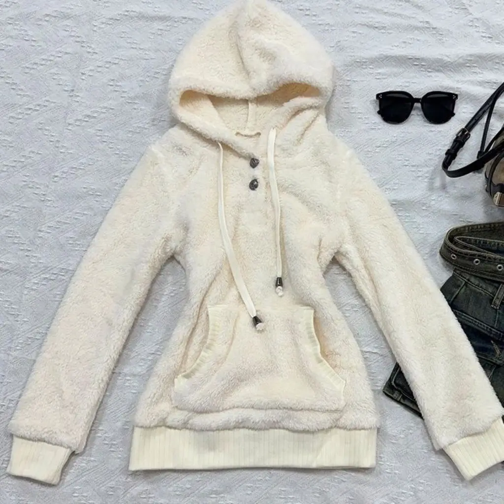Hoodie Sweet Sexy Kawaii Pullover Women's winter High waist Slim Pockets Long Sleeves Coat Korea Cute Top Femme Harajuku Hoodies
Hoodie Sweet Sexy Kawaii Pullover Women's winter High waist Slim Pockets Long Sleeves Coat Korea Cute Top Femme Harajuku Hoodies