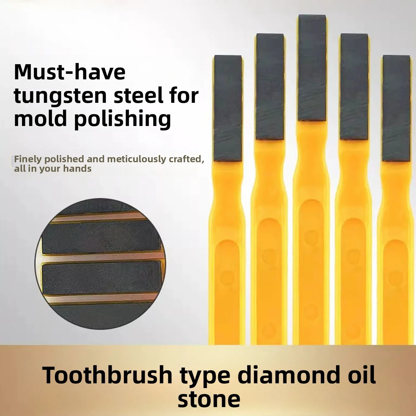 Diamond Toothbrush Sand Strip / NHKING Fiber Diamond Oil Stone Strip / Tungsten Steel Carbide Fine Grinding and Polishing
Diamond Toothbrush Sand Strip / NHKING Fiber Diamond Oil Stone Strip / Tungsten Steel Carbide Fine Grinding and Polishing