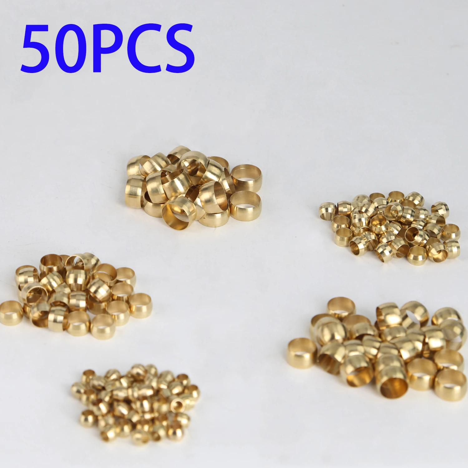 50pc Brass Double Taper Ferrule 4 6 8 10 12 mm OD Compression Sleeve Seal Ring Fittings Tube Centralized Lubrication System
50pc Brass Double Taper Ferrule 4 6 8 10 12 mm OD Compression Sleeve Seal Ring Fittings Tube Centralized Lubrication System