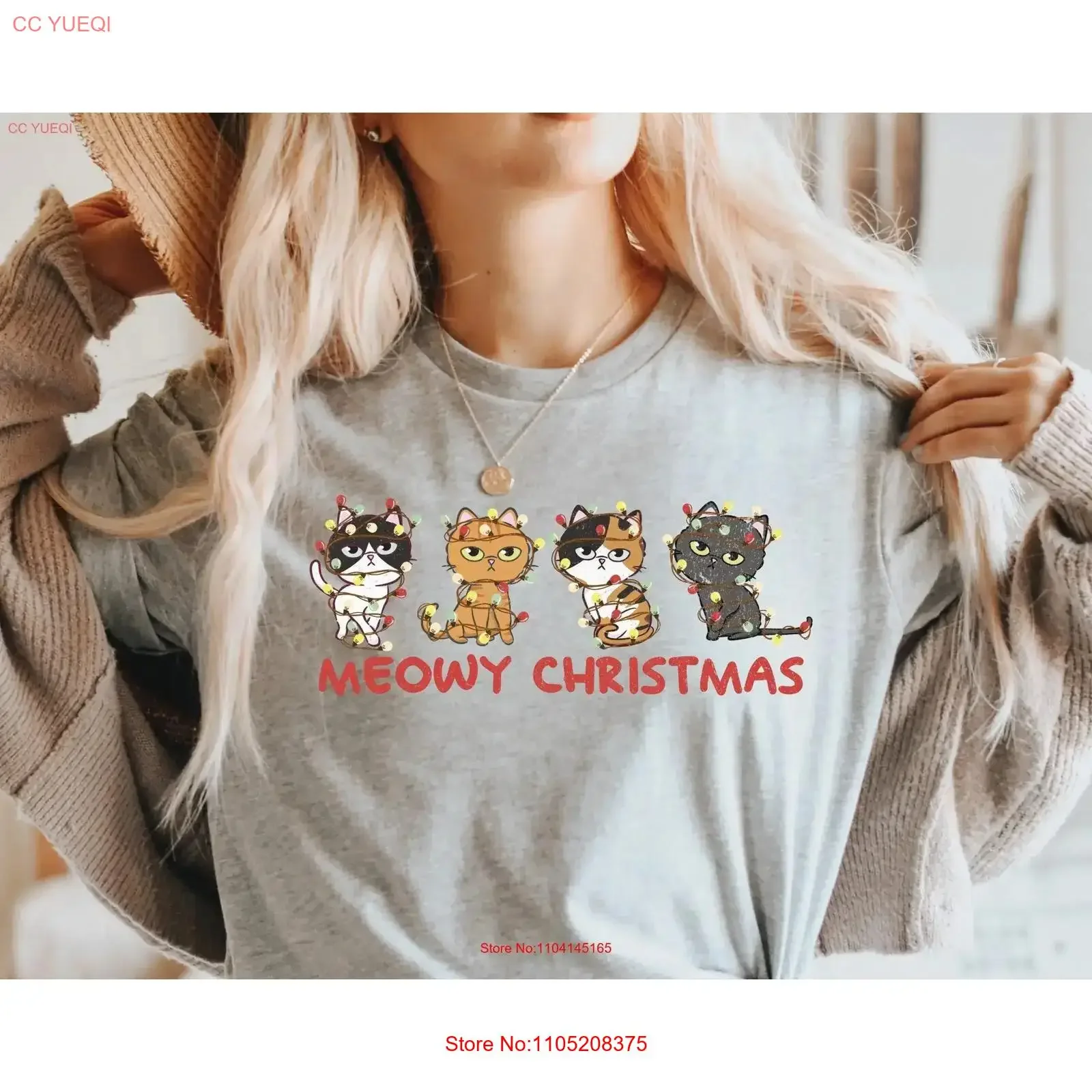 Meowy Christmas T Shirt Happy Cat Year Lover SweaT Retro vintage Washed Unisex Breathable streetwear Stretched graphic
Meowy Christmas T Shirt Happy Cat Year Lover SweaT Retro vintage Washed Unisex Breathable streetwear Stretched graphic