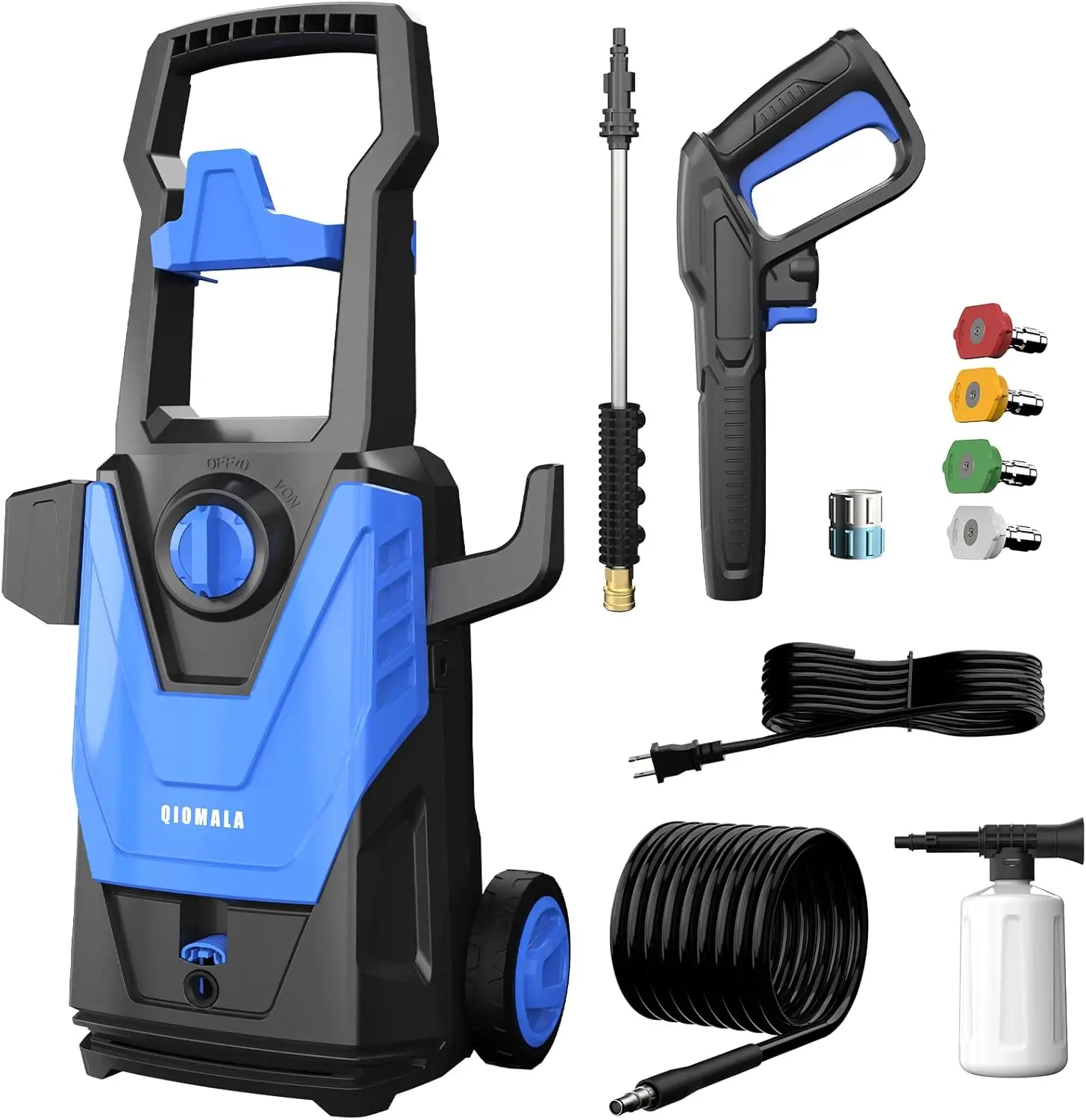 Electric Pressure Washer, 5000PSI 3.2 GPM High Pressure Cleaner with 35 FT Power Cord, 20FT Hose, 4 Nozzles, Foam Cannon, Clean 
Electric Pressure Washer, 5000PSI 3.2 GPM High Pressure Cleaner with 35 FT Power Cord, 20FT Hose, 4 Nozzles, Foam Cannon, Clean