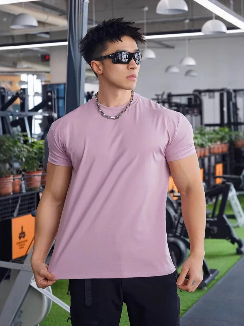 Мужская хлопковая футболка для фитнеса и бега, эластичная, цветная, спортивная, для похудения, больших размеров, для мускулистых мужчин
Мужская хлопковая футболка для фитнеса и бега, эластичная, цветная, спортивная, для похудения, больших размеров, для мускулистых мужчин