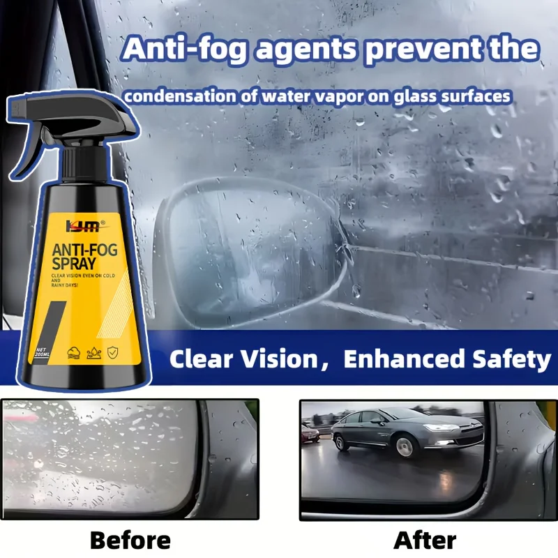 Долговечный противотуманный спрей — должен быть для дождливых дней, средство против запотевания автомобильного стекла, подходит для различных стеклянных поверхностей.
Долговечный противотуманный спрей — должен быть для дождливых дней, средство против запотевания автомобильного стекла, подходит для различных стеклянных поверхностей.