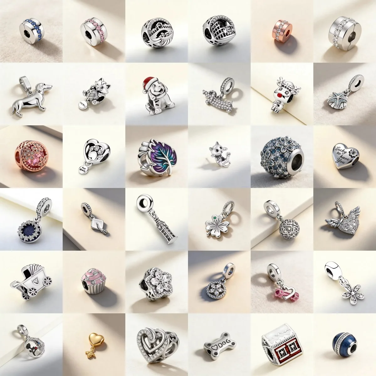 Classic Hot Selling 925 Silver Flower Cat Architecture Fine Charm Bead Fit for Original Handmade Women DIY Jewelry Accessories
Classic Hot Selling 925 Silver Flower Cat Architecture Fine Charm Bead Fit for Original Handmade Women DIY Jewelry Accessories