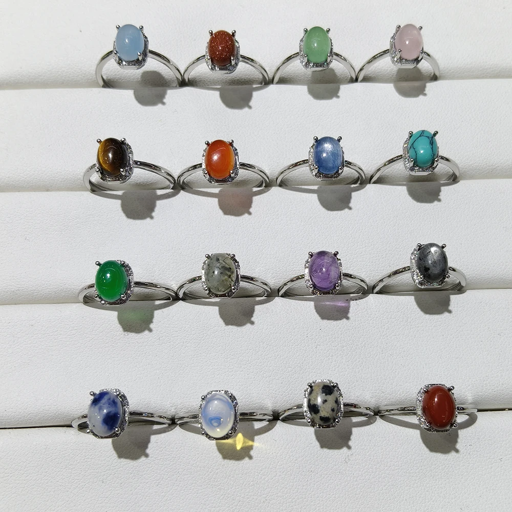 1pc100% natural stone amethyst green agate ring, adjustable copper plated 925 silver ring for women, for parties and gifts
1pc100% natural stone amethyst green agate ring, adjustable copper plated 925 silver ring for women, for parties and gifts