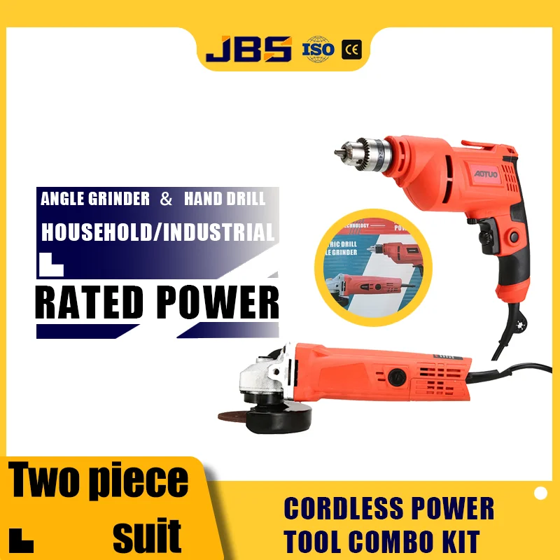 ABS Angle Grinder & Drill 2-in-1 Tool Kit Electric Drill + Angle Grinder Combo Set
ABS Angle Grinder & Drill 2-in-1 Tool Kit Electric Drill + Angle Grinder Combo Set
