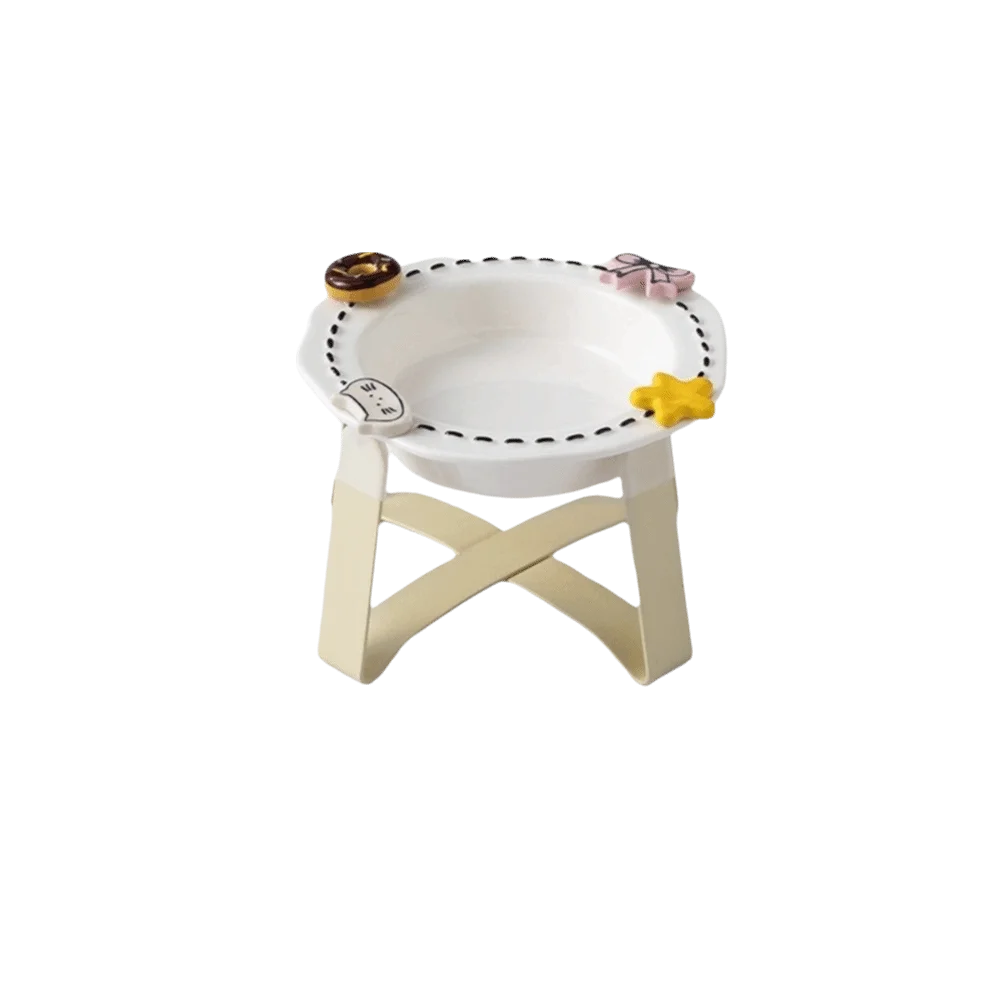 Cute Ceramic Pet Food Bowl Resistant Spill with Stand Elevated Pet Bowl Large Caliber Anti Spill Pet Bowl for Cats and Dogs
Cute Ceramic Pet Food Bowl Resistant Spill with Stand Elevated Pet Bowl Large Caliber Anti Spill Pet Bowl for Cats and Dogs