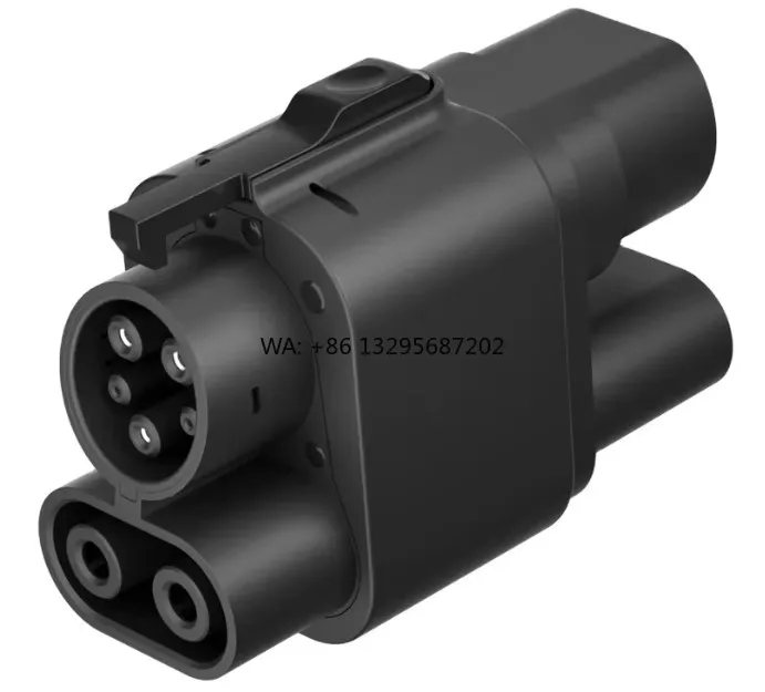 New JET EV Adapter CCS2 to CCS1 DC Fast Charging Connector with Inlet/outlet for Retrofit/Upgrade in Electric Cars
New JET EV Adapter CCS2 to CCS1 DC Fast Charging Connector with Inlet/outlet for Retrofit/Upgrade in Electric Cars