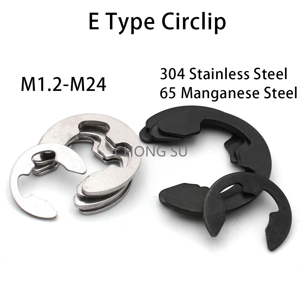 5-100 M1.2 M1.5 M2 M3 M3.5 M4 M5 M6 M7 M8 M9 M10-M16 M19 65Mn/304 Stainless Steel E-Clips Retaining Ring Snap Rings Fasteners
5-100 M1.2 M1.5 M2 M3 M3.5 M4 M5 M6 M7 M8 M9 M10-M16 M19 65Mn/304 Stainless Steel E-Clips Retaining Ring Snap Rings Fasteners