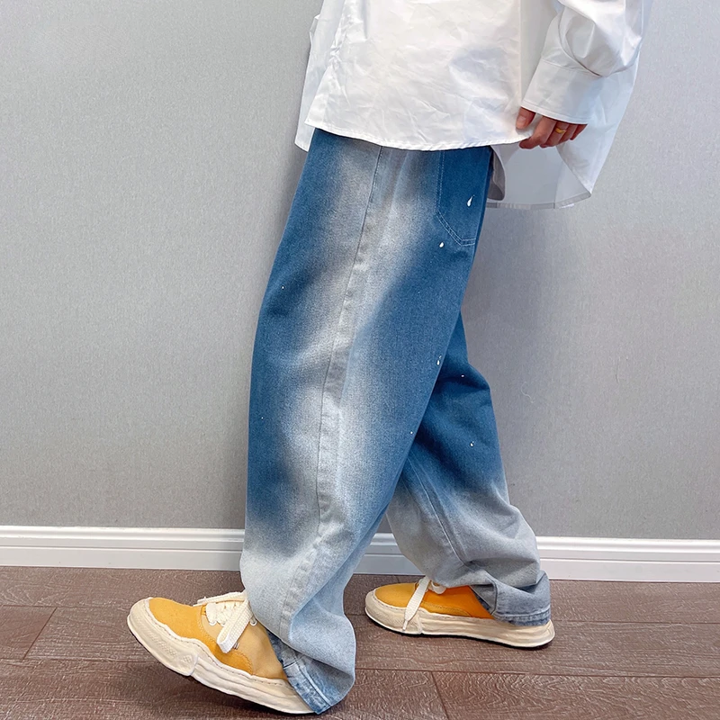 American Fashion Hip Hop Ink Gradient Baggy Jeans Streetwear Loose Denim Straight Cargo Trousers Men Harajuku Skate Pants Male
American Fashion Hip Hop Ink Gradient Baggy Jeans Streetwear Loose Denim Straight Cargo Trousers Men Harajuku Skate Pants Male