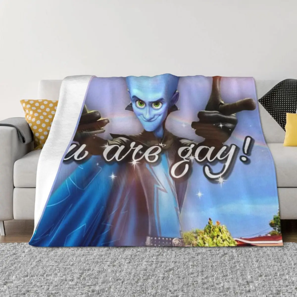 Megamind U Are Gay! Meme Throw Blanket Tourist Giant Sofa Cute manga Blankets
Megamind U Are Gay! Meme Throw Blanket Tourist Giant Sofa Cute manga Blankets
