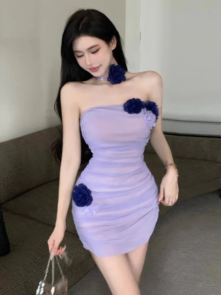 Korejepo Знаменитости Pure Desire Открытое платье на ключице Французский темперамент Декоративный цветок Плиссированная петля на шею Короткое платье
Korejepo Знаменитости Pure Desire Открытое платье на ключице Французский темперамент Декоративный цветок Плиссированная петля на шею Короткое платье