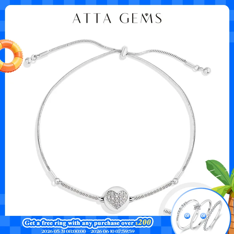 ATTAGEMS Love Full Moissanite Diamond Bracelets For Women DVVS1 S925 Sterling Silver Gold Plated Engagement Jewelry Gifts 15+8cm
ATTAGEMS Love Full Moissanite Diamond Bracelets For Women DVVS1 S925 Sterling Silver Gold Plated Engagement Jewelry Gifts 15+8cm
