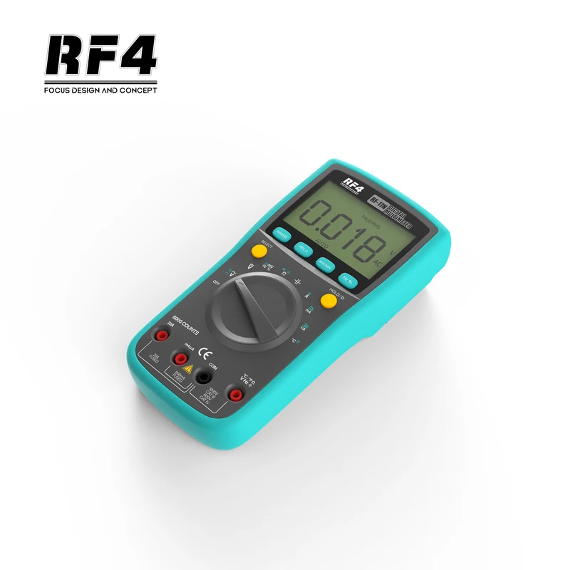 Портативный мультиметр RF4 RF-17N, цифровой смарт-мультиметр с автоматическим выбором диапазона
Портативный мультиметр RF4 RF-17N, цифровой смарт-мультиметр с автоматическим выбором диапазона