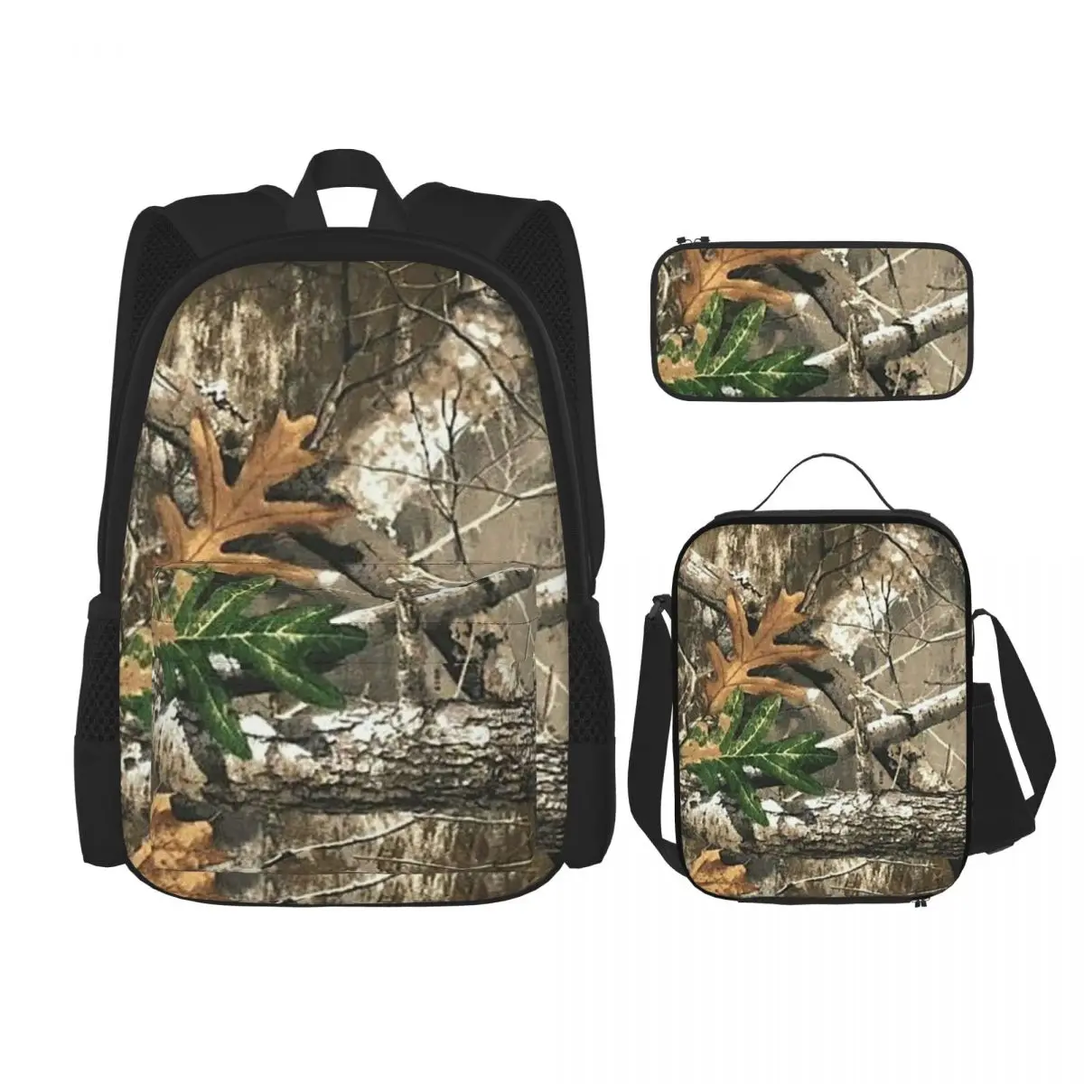 Camouflage Real Tree Realtree Hunter Camo Pattern Backpacks Children School Bags Kids Rucksack Lunch Bag Pen Bag Three-Piece Set
Camouflage Real Tree Realtree Hunter Camo Pattern Backpacks Children School Bags Kids Rucksack Lunch Bag Pen Bag Three-Piece Set