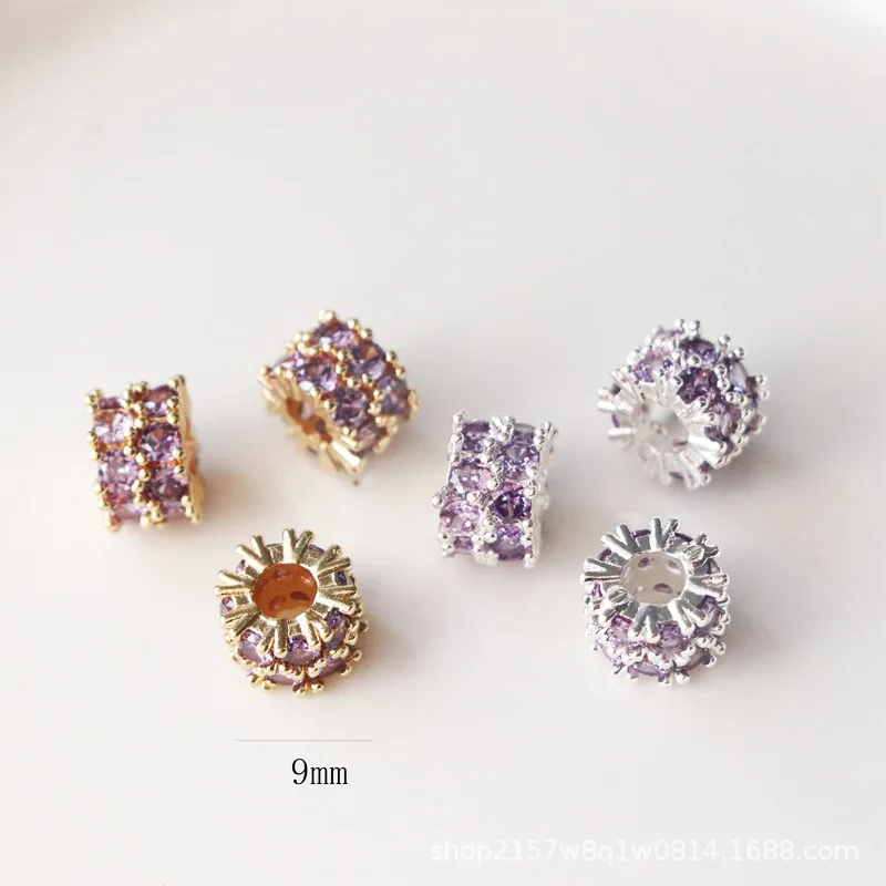 8.5*6MM 14K Gold Plated Double Layer Zircon Round Spacer Beads For Jewelry Making Supplies DIY Necklace Bracelet Making
8.5*6MM 14K Gold Plated Double Layer Zircon Round Spacer Beads For Jewelry Making Supplies DIY Necklace Bracelet Making