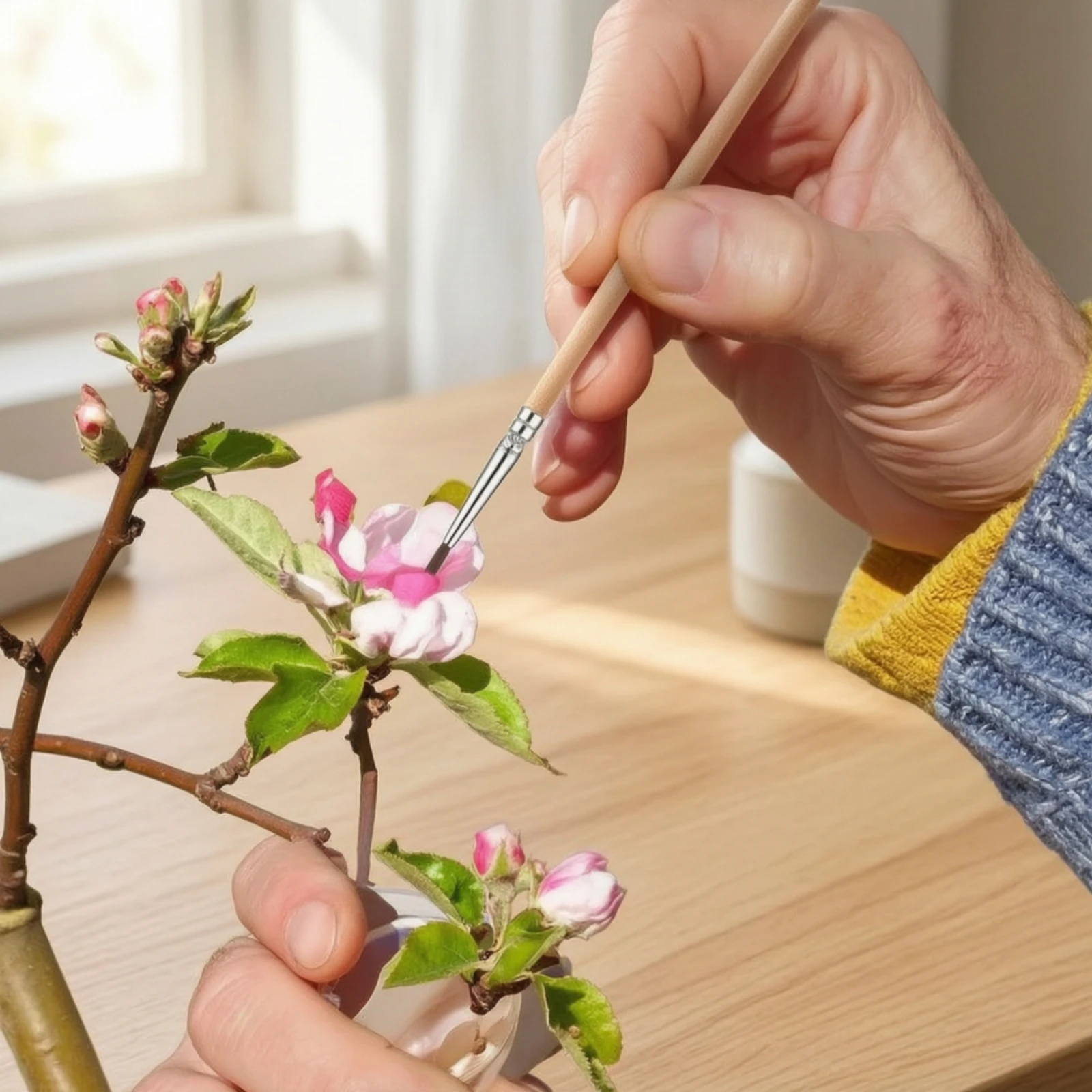 12 Pieces Pollination Brush with Wooden Handle Straight Pollination Brush Plant Pollinator Reusable Flower Pollinating Tool Soft
12 Pieces Pollination Brush with Wooden Handle Straight Pollination Brush Plant Pollinator Reusable Flower Pollinating Tool Soft