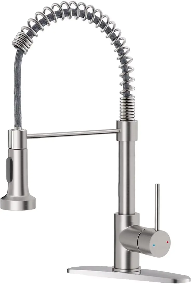 Kitchen Faucet Low Lead Commercial Solid Brass Single Handle Single Lever Pull Out Pull Down Sprayer Spring Kitchen Sink
Kitchen Faucet Low Lead Commercial Solid Brass Single Handle Single Lever Pull Out Pull Down Sprayer Spring Kitchen Sink