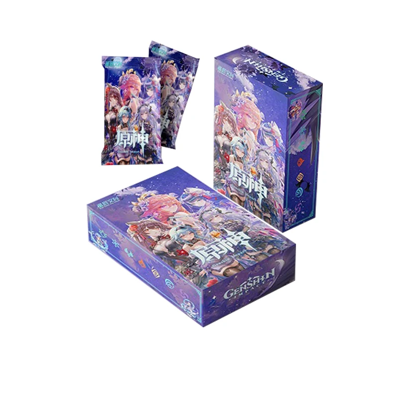New Genshin Impact Rare Cards Collection Pack Box Anime Figure Pack Full Set New Anime Game Playing Card Board for Kid Gift Toys
New Genshin Impact Rare Cards Collection Pack Box Anime Figure Pack Full Set New Anime Game Playing Card Board for Kid Gift Toys