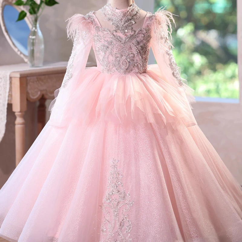 Театрализованное платье для девочек, детское праздничное платье принцессы, пышное платье для первого дня рождения, фортепиано, ведущее, модные платья, костюм
Театрализованное платье для девочек, детское праздничное платье принцессы, пышное платье для первого дня рождения, фортепиано, ведущее, модные платья, костюм