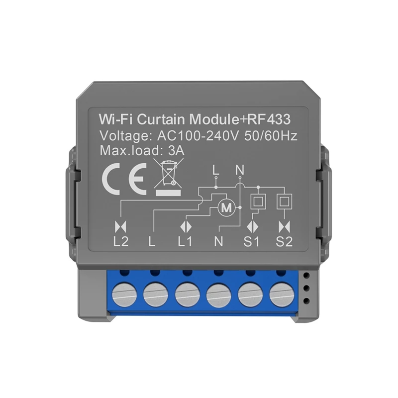 Tuya Smart Wi-Fi переключатель для штор, переключатель жалюзи RF433 Smart Life, пульт дистанционного управления, домашняя автоматизация-Y96A
Tuya Smart Wi-Fi переключатель для штор, переключатель жалюзи RF433 Smart Life, пульт дистанционного управления, домашняя автоматизация-Y96A