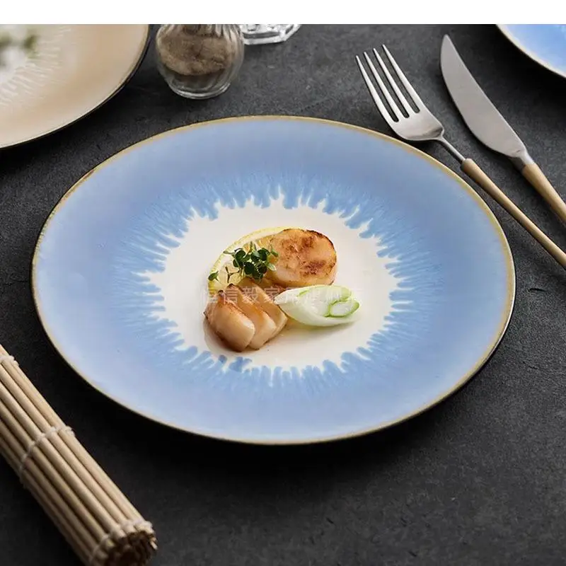 Retro Ceramic Flat Plate Restaurant Steak Pasta Dessert Plates Molecular Cooking Specialty Tableware
Retro Ceramic Flat Plate Restaurant Steak Pasta Dessert Plates Molecular Cooking Specialty Tableware