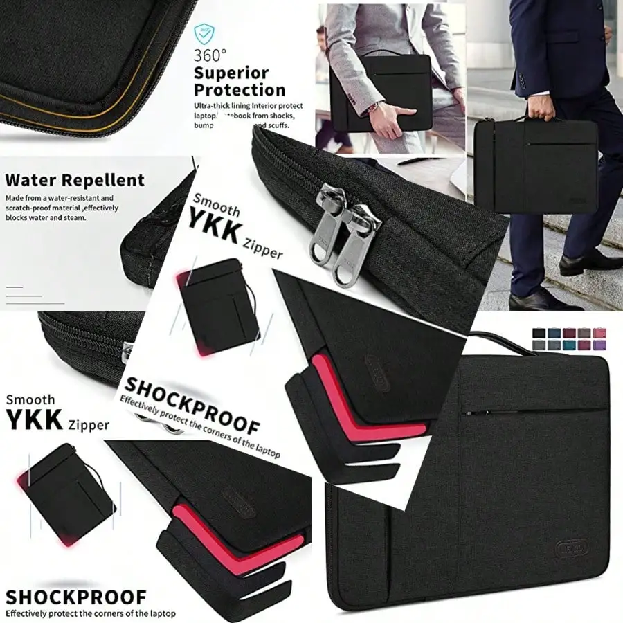 Laptop Sleeve Case 13.3-14 Inch Waterproof Durable Business Computer Carrying Bag Compatible With Air/Pro HP/ Notebook Protectiv
Laptop Sleeve Case 13.3-14 Inch Waterproof Durable Business Computer Carrying Bag Compatible With Air/Pro HP/ Notebook Protectiv