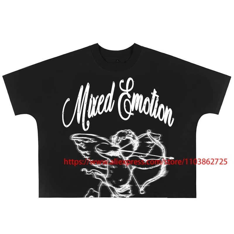 American Trendy Heavy Industry Diamond-encrusted Mixed Emotion Short Sleeve T Shirt Letter Logo Print Couples Casual Tops Tee
American Trendy Heavy Industry Diamond-encrusted Mixed Emotion Short Sleeve T Shirt Letter Logo Print Couples Casual Tops Tee
