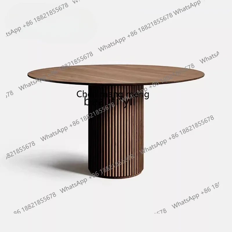 178Retro solid wood round table Modern North American black walnut solid wood dining table round table, Italian minimalist
178Retro solid wood round table Modern North American black walnut solid wood dining table round table, Italian minimalist