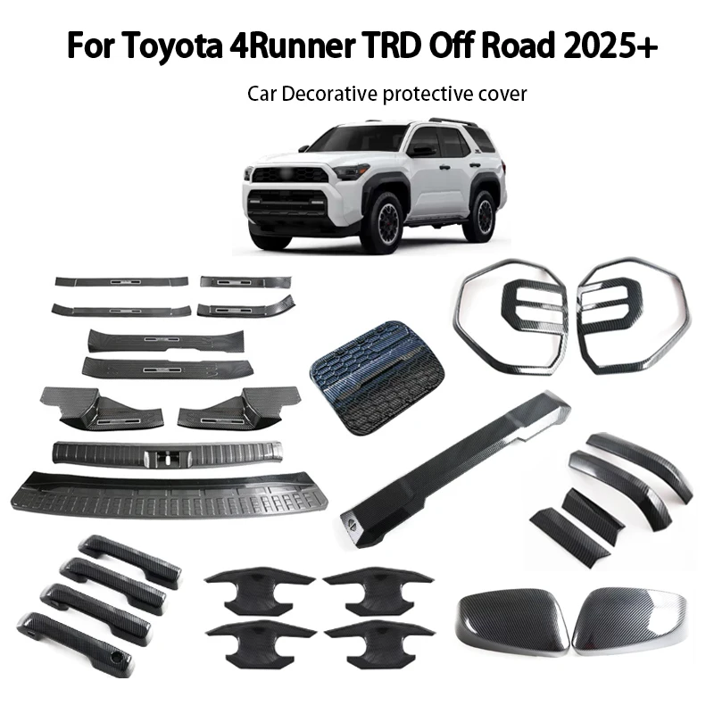 For Toyota 4Runner TRD Off-Road 2025+ ABS Carbon Fiber Side Mirror Cover Door Handle Trim Door Sill Plate Protective Cover
For Toyota 4Runner TRD Off-Road 2025+ ABS Carbon Fiber Side Mirror Cover Door Handle Trim Door Sill Plate Protective Cover