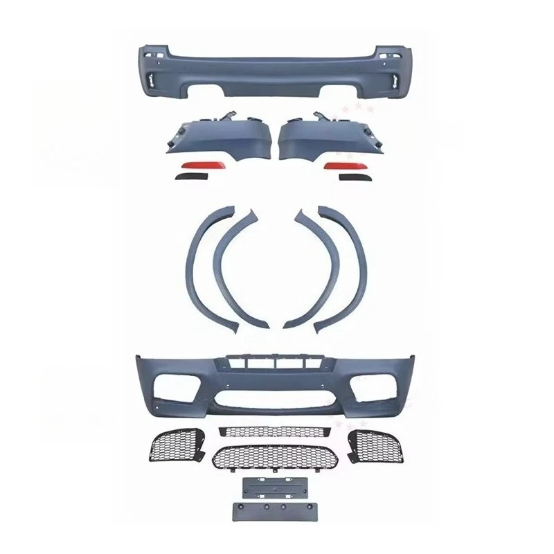 For X5 Series 2007-2010year E70 Upgrade to X5m Style Bodykit Front Bumper Fender Ducts Over Fender Rear Bumper Body Kit
For X5 Series 2007-2010year E70 Upgrade to X5m Style Bodykit Front Bumper Fender Ducts Over Fender Rear Bumper Body Kit