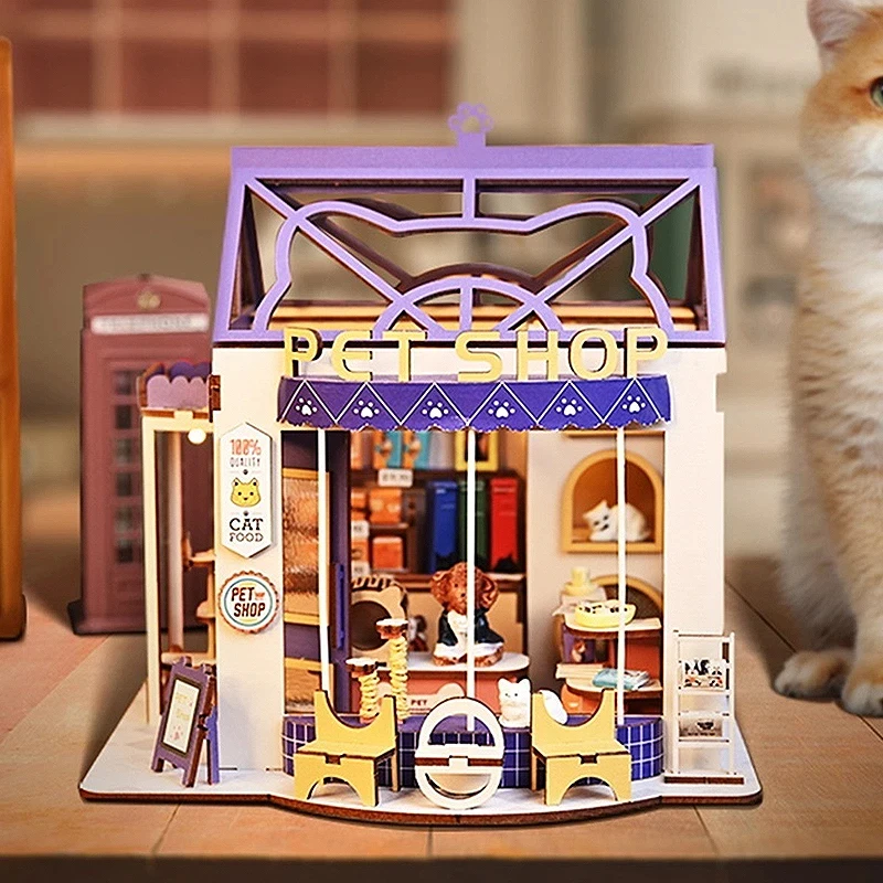 3D Puzzle Home Wooden Craft DIY Mini Doll House Kit Assembly Building Model Street View Miniature Handmade
3D Puzzle Home Wooden Craft DIY Mini Doll House Kit Assembly Building Model Street View Miniature Handmade