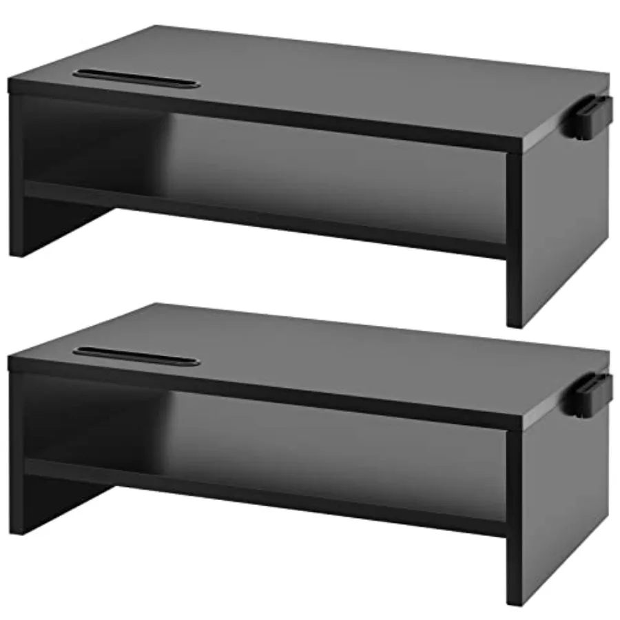 2 Pack 16.5 Inch 2 Tier Monitor Riser Stand for Laptop Computer Screen Storage Desktop Organizer with Phone Holder and Cable Ma
2 Pack 16.5 Inch 2 Tier Monitor Riser Stand for Laptop Computer Screen Storage Desktop Organizer with Phone Holder and Cable Ma