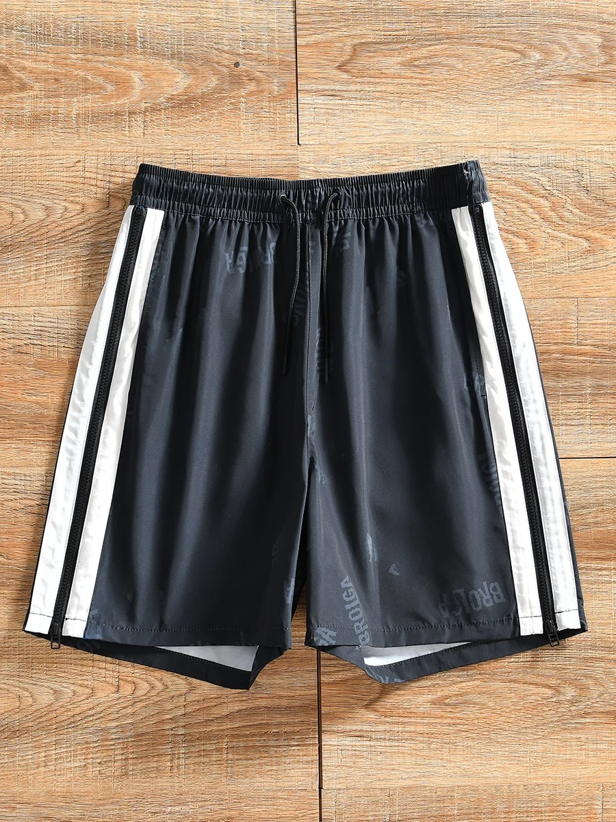 Summer Men's Casual Shorts Side Zipper Elastic Waist Five-Point Pants Straight Leg Pants Low Waist Daily Wear Polyester Fiber
Summer Men's Casual Shorts Side Zipper Elastic Waist Five-Point Pants Straight Leg Pants Low Waist Daily Wear Polyester Fiber