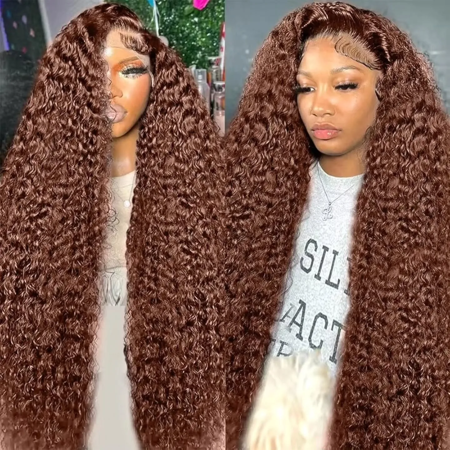 Deep Curly Wigs Human Hair Chocolate Brown 13x4 13x6 Hd Lace Frontal Wig Colored Water Wave Lace Front Wig for Women 36 40 Inch
Deep Curly Wigs Human Hair Chocolate Brown 13x4 13x6 Hd Lace Frontal Wig Colored Water Wave Lace Front Wig for Women 36 40 Inch