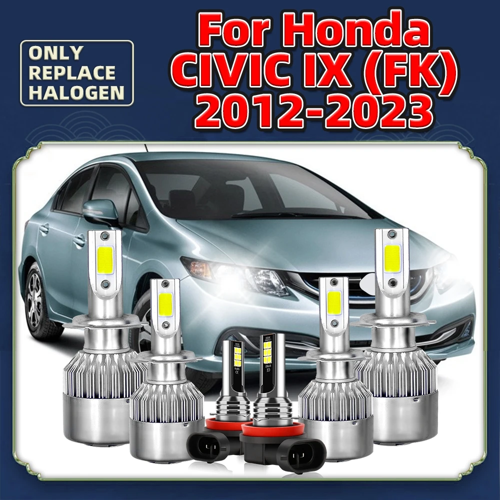 LED Headlight Bulb 12V + 6000K Auto Fog Lamp For Honda Civic IX (FK) 2023 2022 2021 2020 2019 2018 2017 2016 2015 2014 2013 2012
LED Headlight Bulb 12V + 6000K Auto Fog Lamp For Honda Civic IX (FK) 2023 2022 2021 2020 2019 2018 2017 2016 2015 2014 2013 2012