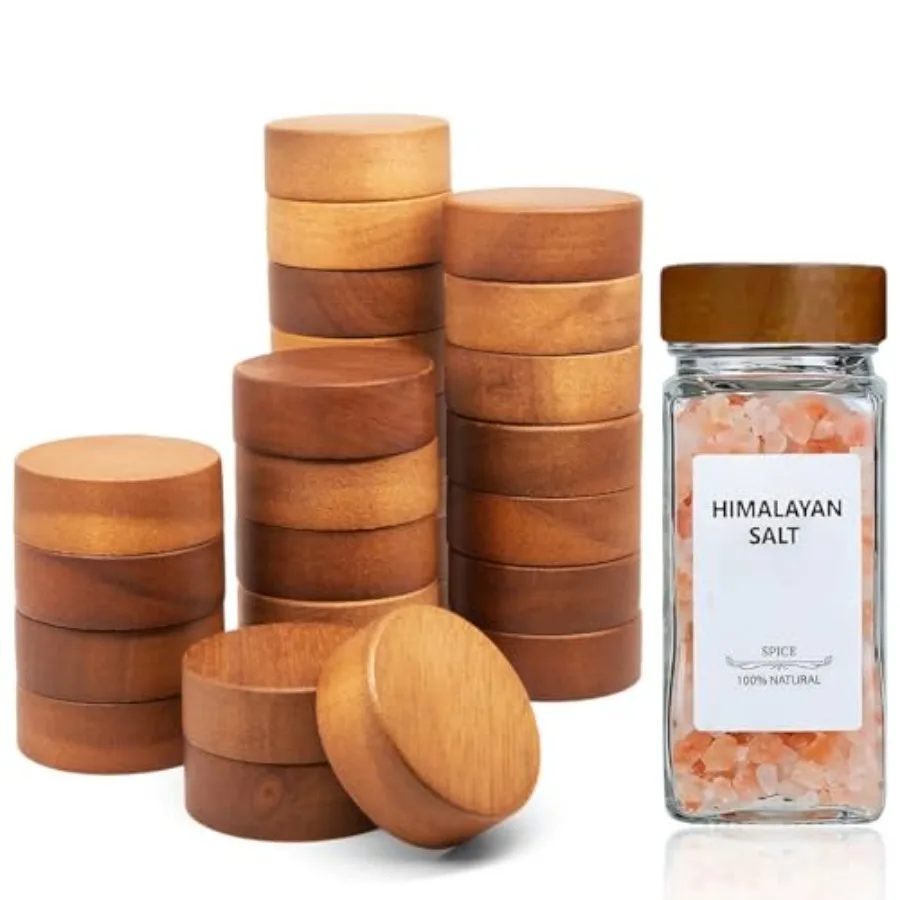 Pcs Spice Jar Lids Acacia WoodFits 4 Oz and 8 Oz Glass Spice Jars For Square and Round Plastics Spice Jars Jar Not Included
Pcs Spice Jar Lids Acacia WoodFits 4 Oz and 8 Oz Glass Spice Jars For Square and Round Plastics Spice Jars Jar Not Included