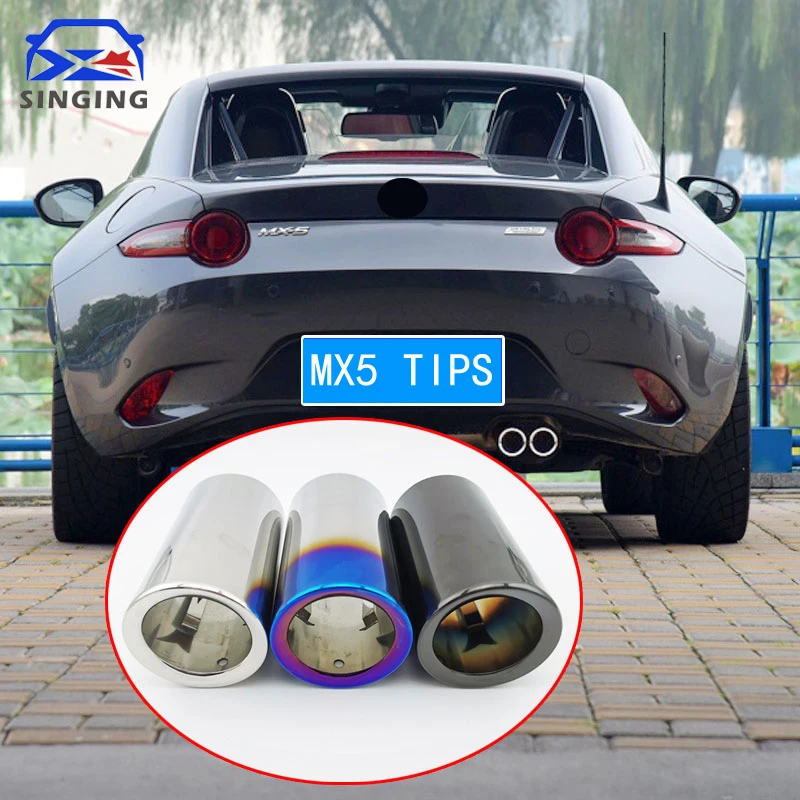 accessoir de muffler end pipe exhaust for car tip Stainless Steel Tail decoration Tailpipe For mazda mx5 2015-2023 MX-5 Miata
accessoir de muffler end pipe exhaust for car tip Stainless Steel Tail decoration Tailpipe For mazda mx5 2015-2023 MX-5 Miata