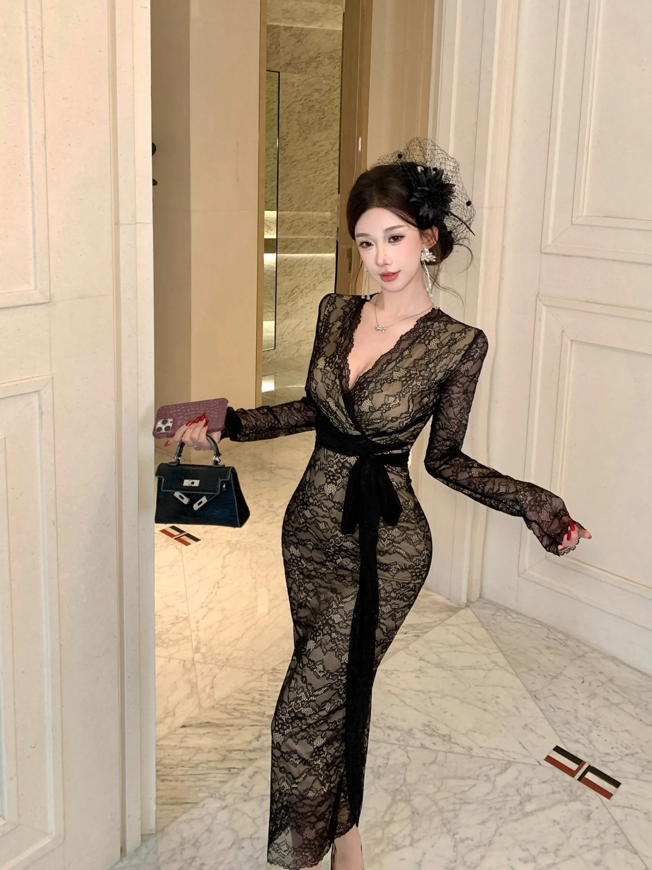 Ele Lace V-Ne Long Sve Dr Slim Fit Autumn Winter Ball Gown Wrap around Skirt High Waist Soft Fabric Breathable Sk...
Ele Lace V-Ne Long Sve Dr Slim Fit Autumn Winter Ball Gown Wrap around Skirt High Waist Soft Fabric Breathable Sk...