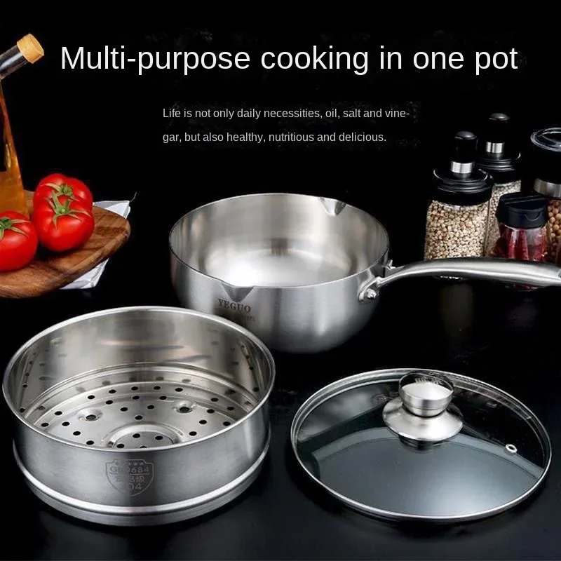 316 Stainless Steel Skillet Baby Food Supplement Skillet Baby Non-coated Non-stick Frying Pan One Pot
316 Stainless Steel Skillet Baby Food Supplement Skillet Baby Non-coated Non-stick Frying Pan One Pot