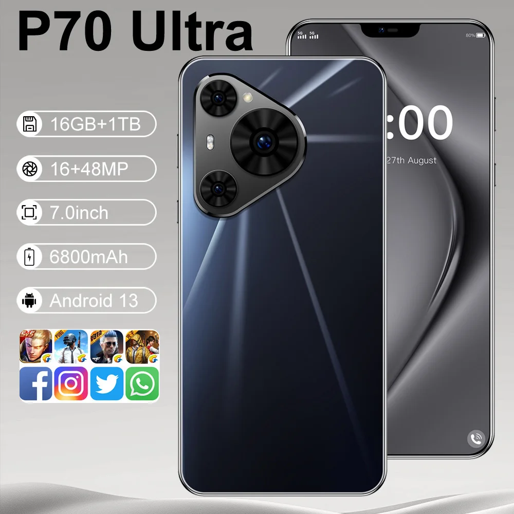 Новый 2025 HOT P70 Ultra 7,0-дюймовый HD-функция распознавания лиц, глобальная версия, оригинальная смарт-батарея с двойной картой, 6800 мАч
Новый 2025 HOT P70 Ultra 7,0-дюймовый HD-функция распознавания лиц, глобальная версия, оригинальная смарт-батарея с двойной картой, 6800 мАч