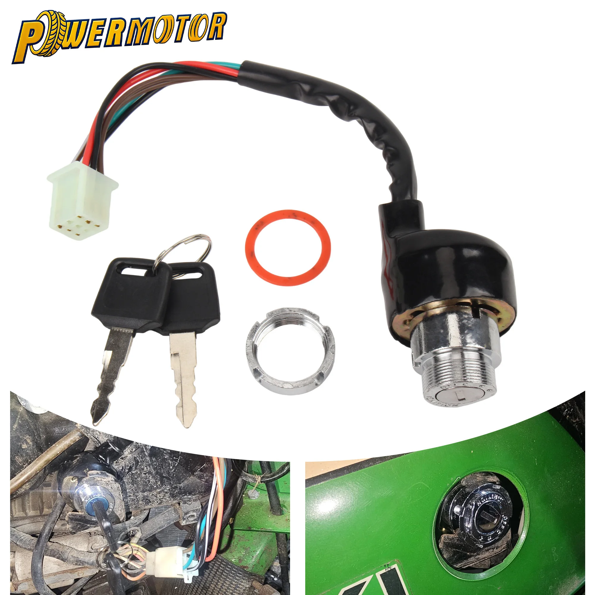 Universal 3 Position 6 Wire Ignition Switch Lock With 2 Keys For Motorcycle Scooter ATV Quad Pit Dirt Bike Replacement Parts
Universal 3 Position 6 Wire Ignition Switch Lock With 2 Keys For Motorcycle Scooter ATV Quad Pit Dirt Bike Replacement Parts