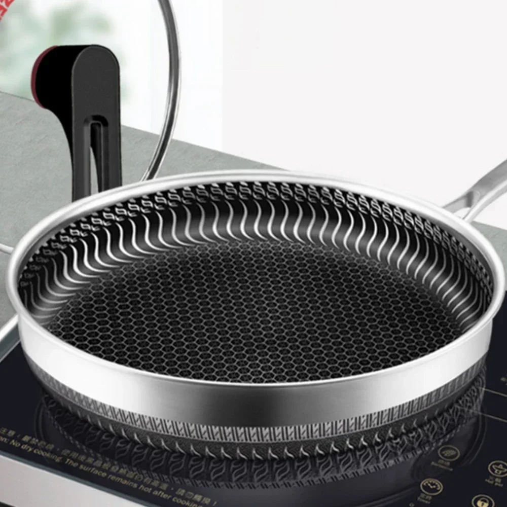 304 Stainless Steel Kitchen Quality Frying Pan Nonstick Pan Cooking Fried Steak Pot Electromagnetic Furnace General
304 Stainless Steel Kitchen Quality Frying Pan Nonstick Pan Cooking Fried Steak Pot Electromagnetic Furnace General