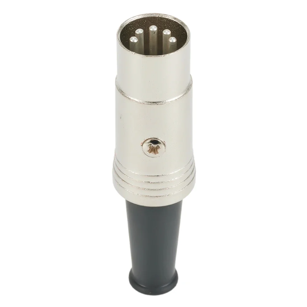 Inline Connector Plug Audio Adapter 1 Pcs Silver+Black 5 Pin DIN Plug Male Silver Plated Contacts High Quality
Inline Connector Plug Audio Adapter 1 Pcs Silver+Black 5 Pin DIN Plug Male Silver Plated Contacts High Quality