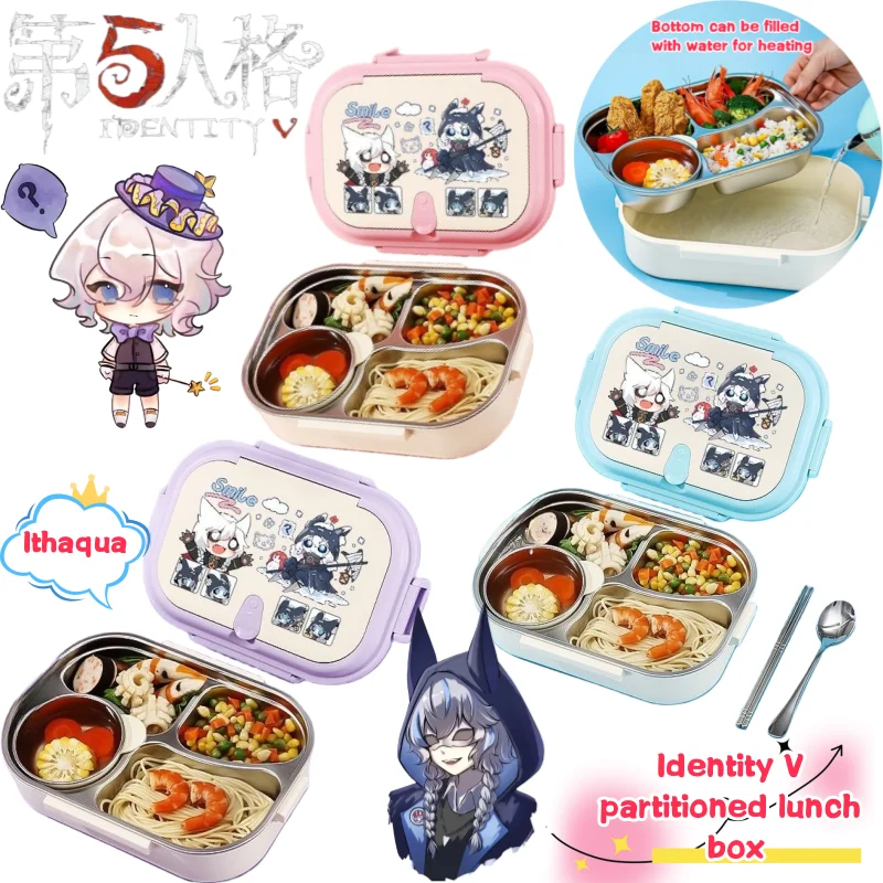 Identity V Ithaqua lunch box creative high-quality cartoon printed student 304 stainless steel large capacity divided lunch box
Identity V Ithaqua lunch box creative high-quality cartoon printed student 304 stainless steel large capacity divided lunch box