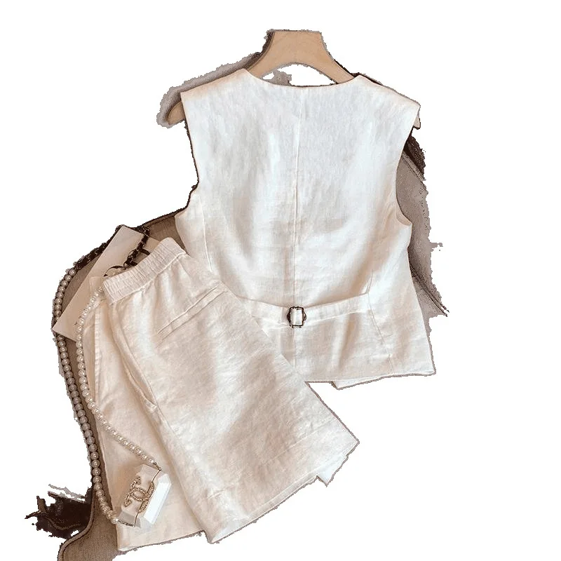 French linen hugh vest women's summer fashion high-end old money wind sleeveless vest foreign style thin vest women
French linen hugh vest women's summer fashion high-end old money wind sleeveless vest foreign style thin vest women