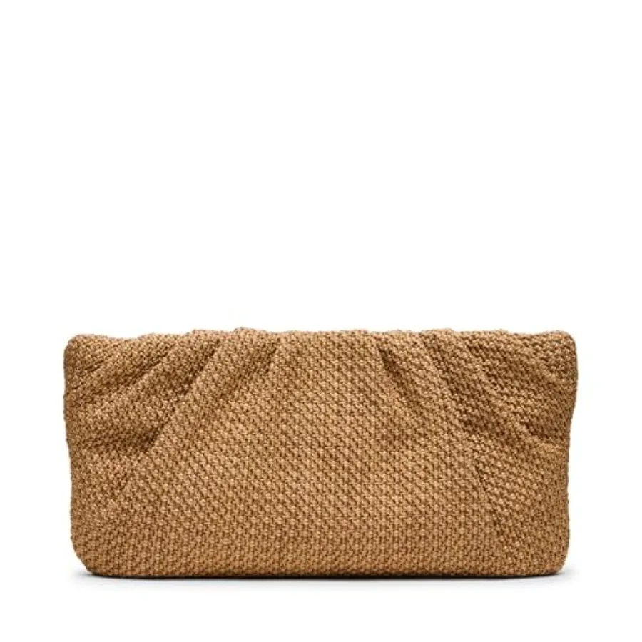 Women's Palomaa pleated raffia clutch for evening events, natural beige color, lightweight and textured handwoven material with
Women's Palomaa pleated raffia clutch for evening events, natural beige color, lightweight and textured handwoven material with
