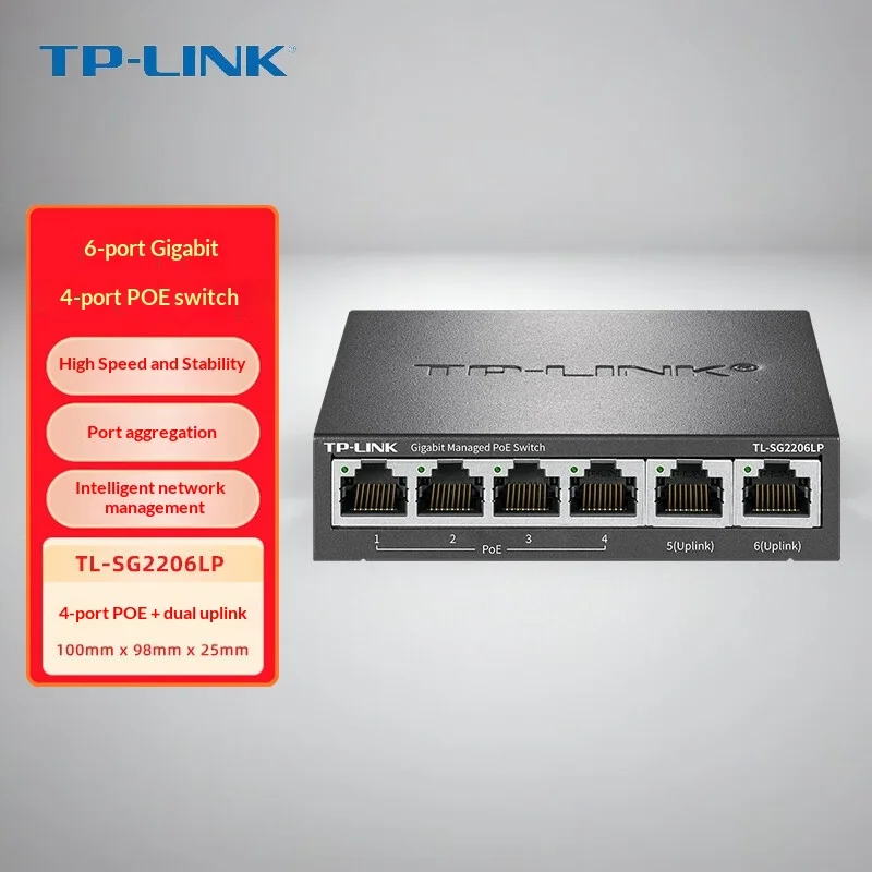 TP-LINK 6-портовый облачный управляемый PoE-коммутатор SG2206LP, 4 порта PoE+ (57 Вт, 30 Вт на порт), 6 кВ, VLAN для IP-камер
TP-LINK 6-портовый облачный управляемый PoE-коммутатор SG2206LP, 4 порта PoE+ (57 Вт, 30 Вт на порт), 6 кВ, VLAN для IP-камер