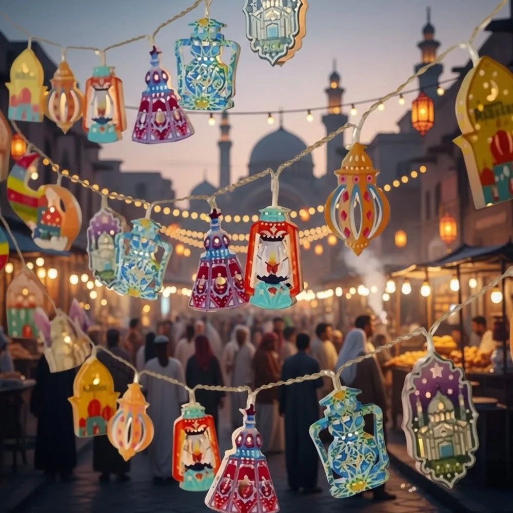 Ramadan Celebration Oil Lamp Moon Castle LED Light Cultural Festival Home Decor Holiday Gift for Lighting Ramadan Festive Lights
Ramadan Celebration Oil Lamp Moon Castle LED Light Cultural Festival Home Decor Holiday Gift for Lighting Ramadan Festive Lights