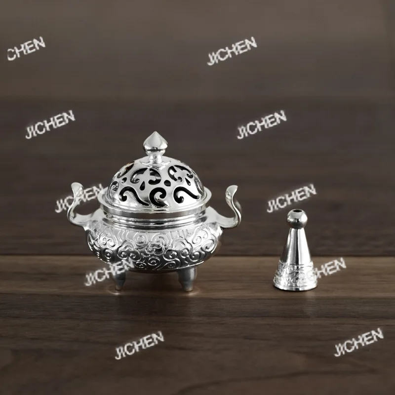 Tin Incense Burner, Zen Incense Ornament, Household Indoor Small Antique Tower Incense Sandalwood Burner for Buddha
Tin Incense Burner, Zen Incense Ornament, Household Indoor Small Antique Tower Incense Sandalwood Burner for Buddha